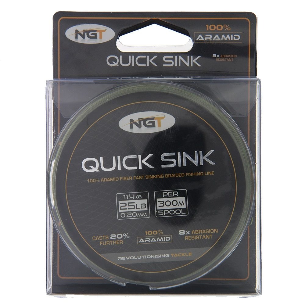 NGT 300M Quick Sink Braid in Moss Green