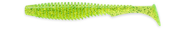FishUp U-Shad 6,2cm, 9 stuks! - Flo Chartreuse / Green