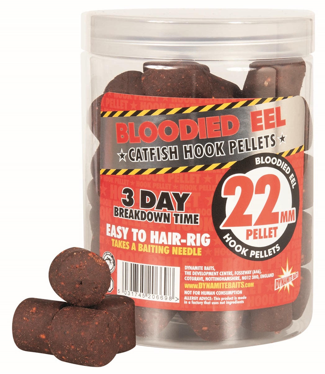 Dynamite Baits Blooded Eel Hook Meerval Pellets Rood (22mm)