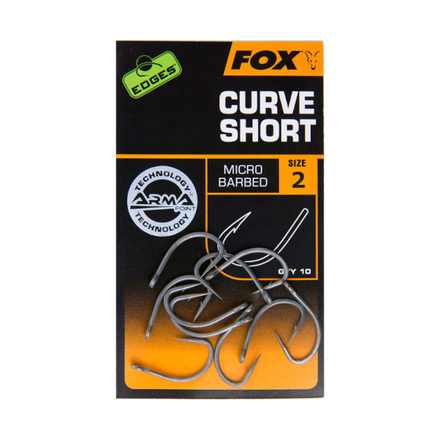Fox Edges Curve Shank Short Hooks