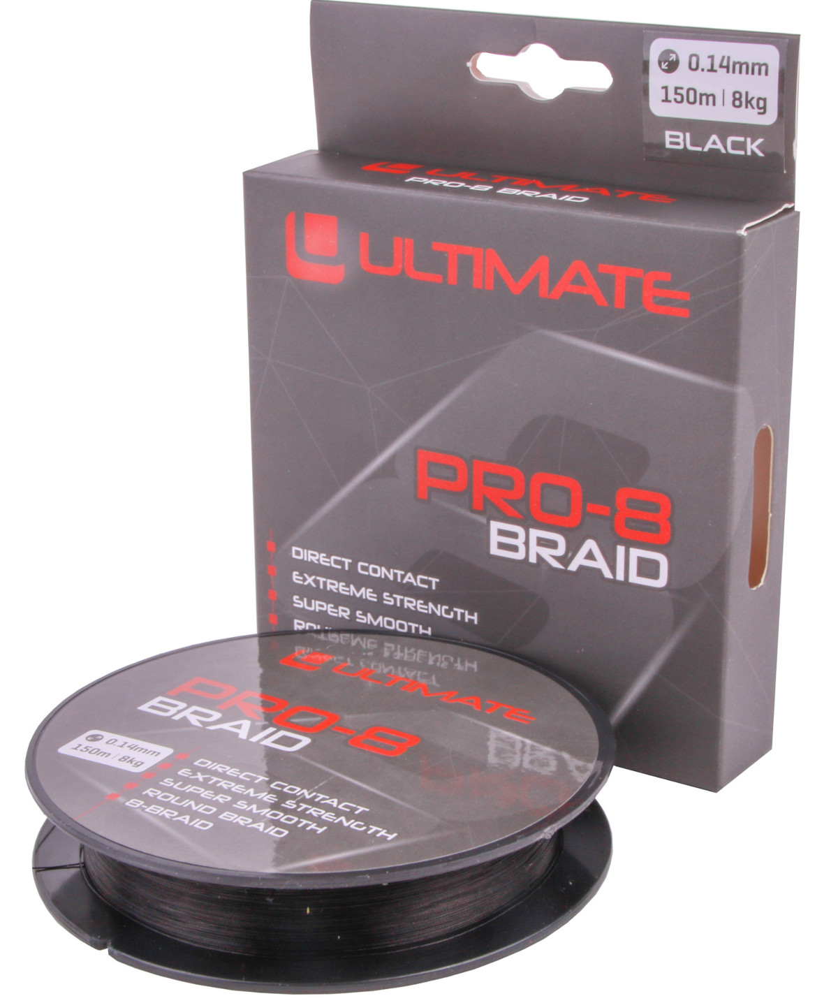 Ultimate Pro-8 Braid  0.30mm 19kg 150m Black