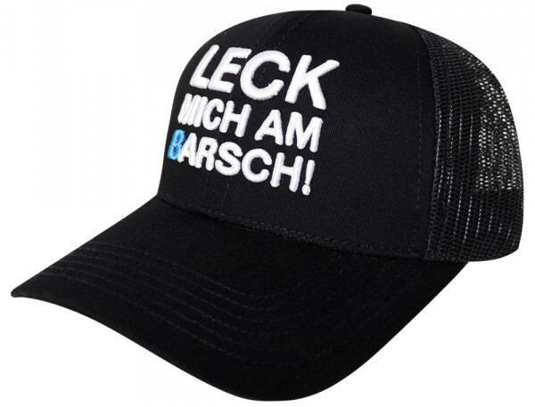 LMAB Cap - Trucker "Leck mich am Barsch" Black