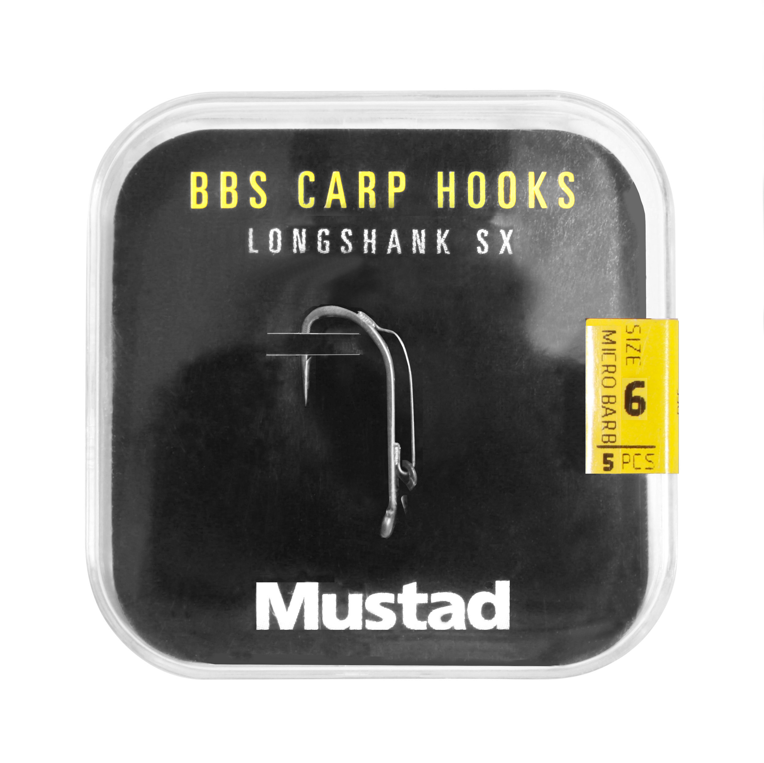 Mustad Long Shank 40 Carp Hooks Pack Karperhaken (6 packages + Multi Box)
