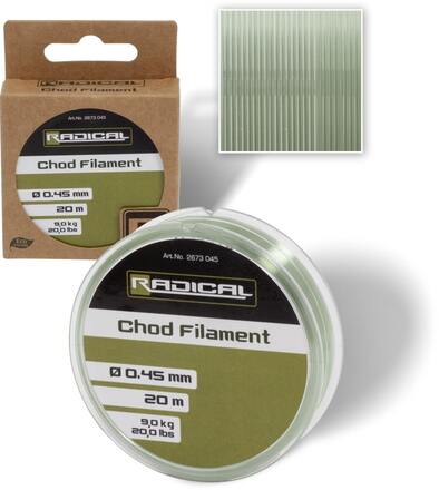 Radical Chod Filament Karper Onderlijnmateriaal 20m (0,45mm)