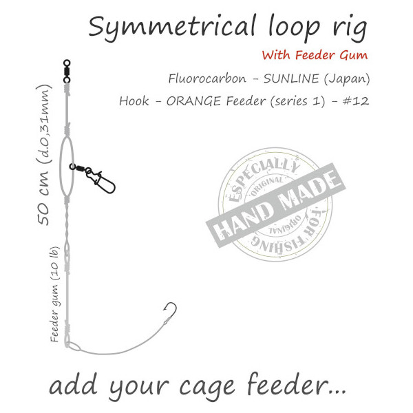 Life-Orange Feeder Rig Symmetrical Loop Met Elastiek