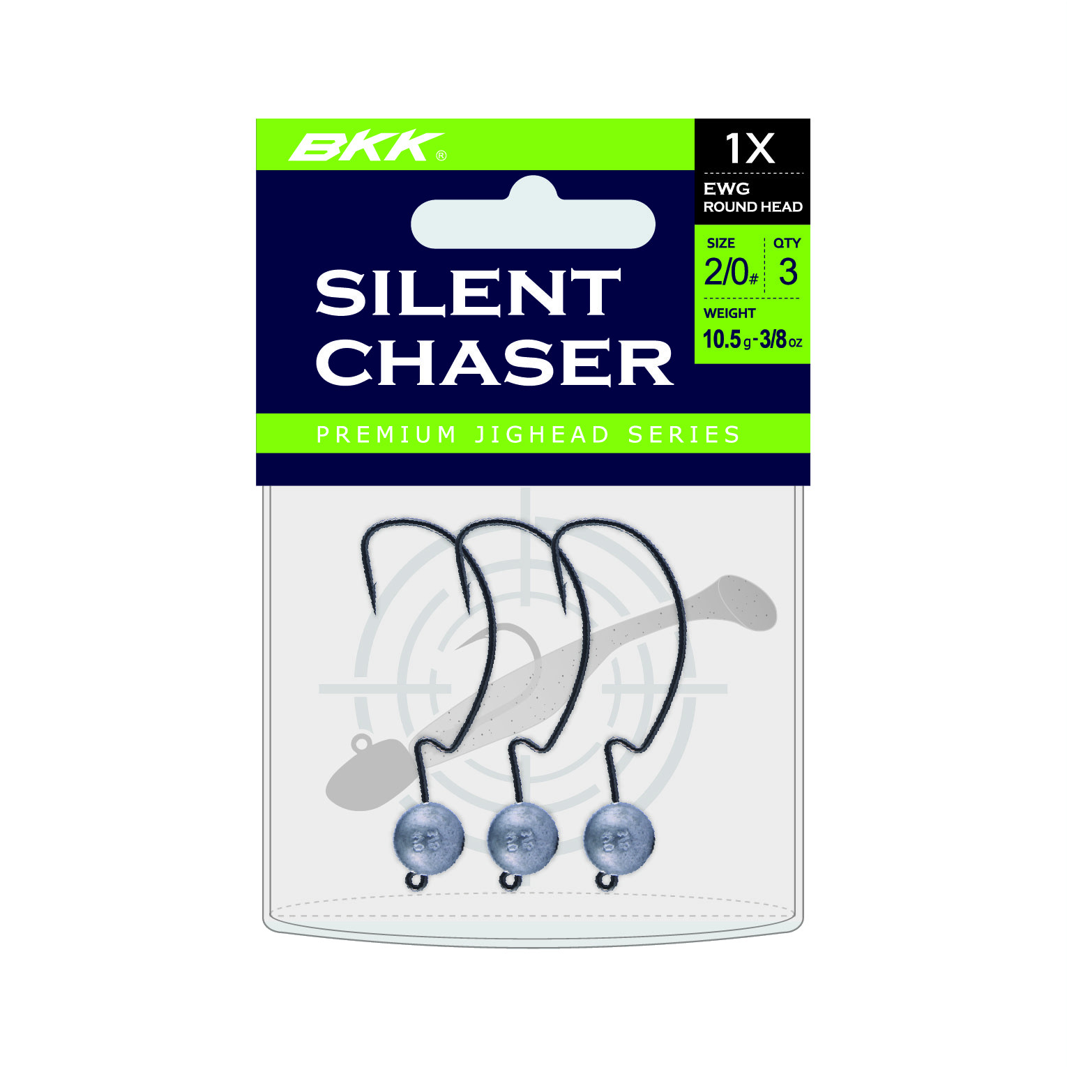 BKK Silent Chaser 1X EWG Round Head Loodkop #3/0