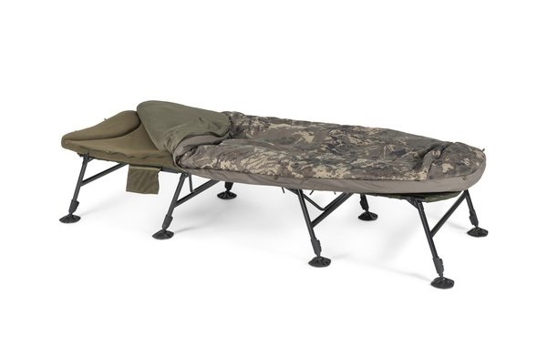 Nash Indulgence HD40 Sleep System 8 Legs Camo Emperor Stretcher (Incl. Dekbed)