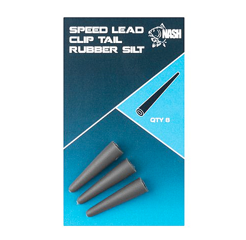 Nash Speed Lead Clip Tail Rubber (10 stuks) - Dark Silt