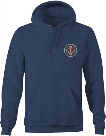 Grundens Sweat Displacement Hoodie Navy Heather Vistrui