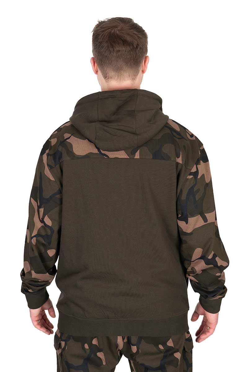 Fox LW Khaki/Camo Split Zip Hoody Visvest