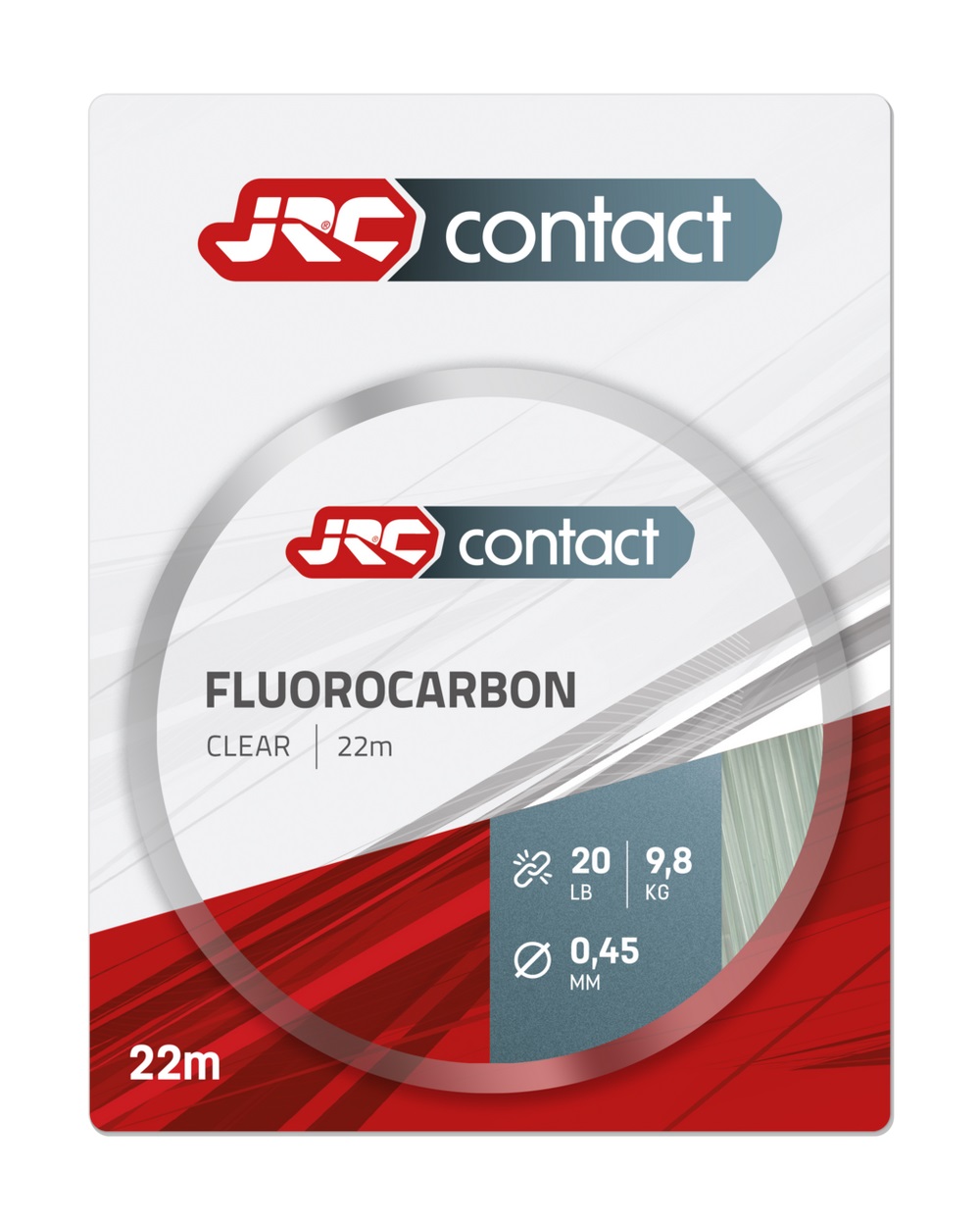 JRC Contact Fluorocarbon Hooklink Clear (22m)