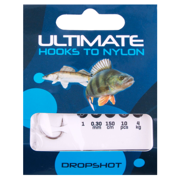 Predator Lure Box 3 (98-delig!) - Ultimate Dropshot Rig size 2 Fluorocarbon 0,25mm 150cm