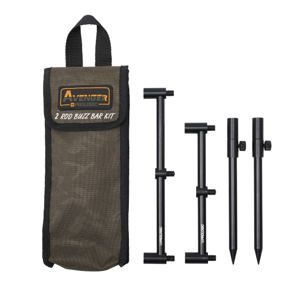Prologic Avenger Buzz Bar Kit & Carrycase - 2 Rod