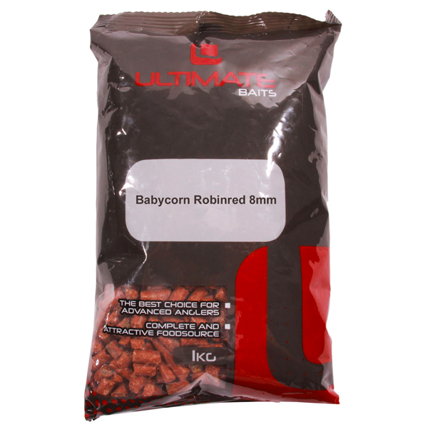 Complete Carp Box - Ultimate Baits Babycorn 8mm, Robinred