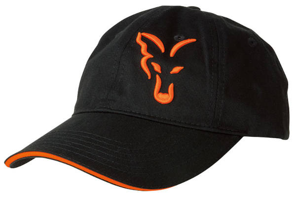 Fox Baseball Cap - Fox Baseball Cap (Black & Orange)