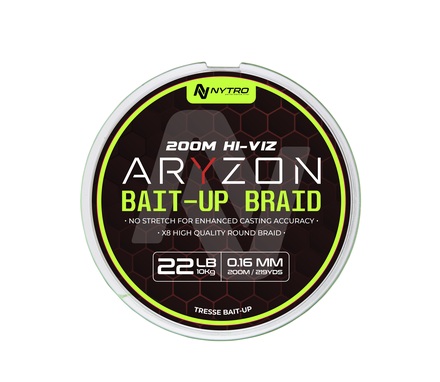 Nytro Aryzon Hiviz Bait-Up Witvis Braid 0.16mm/10kg (200m)