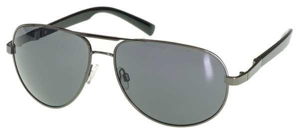 AZ-Eyewear Polarized Pilot Sunglasses - Pilot 3, Grey metal frame/grey lenses