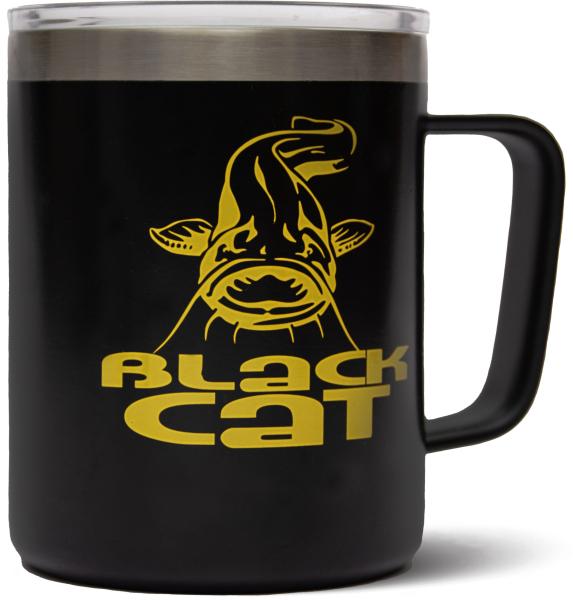 Black Cat Stainless Steel Thermal Mug