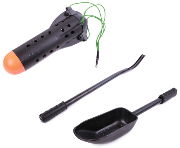 Ultimate Baiting Kit met werppijp, scoop en spod!