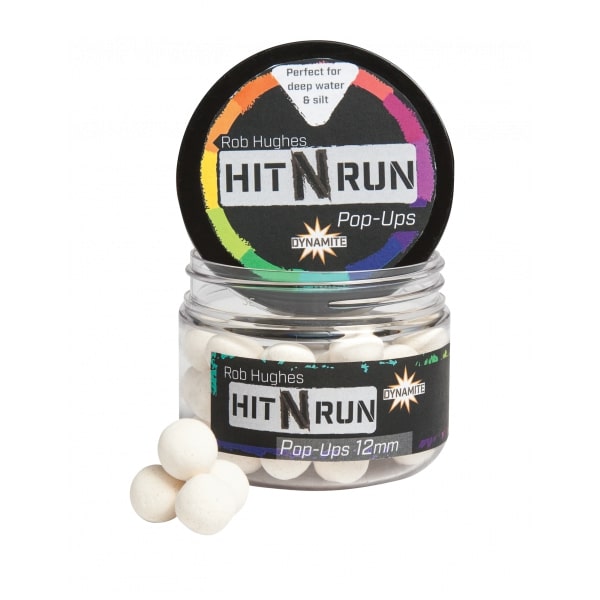 Dynamite Baits Hit N Run Pop Ups (12mm) - Wit