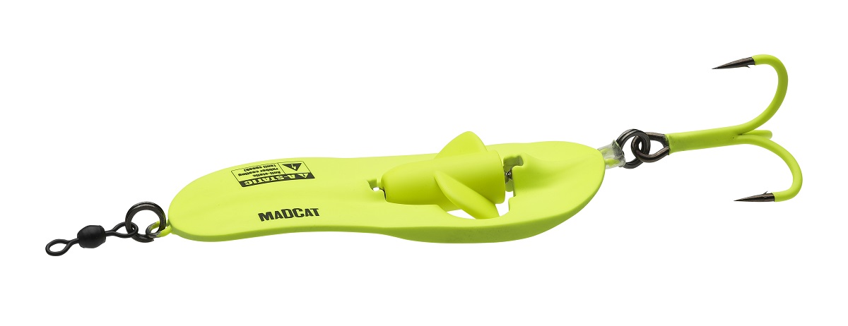 Madcat A-Static Ratlin' Meerval Spoon (110g) - Fluo Yellow UV