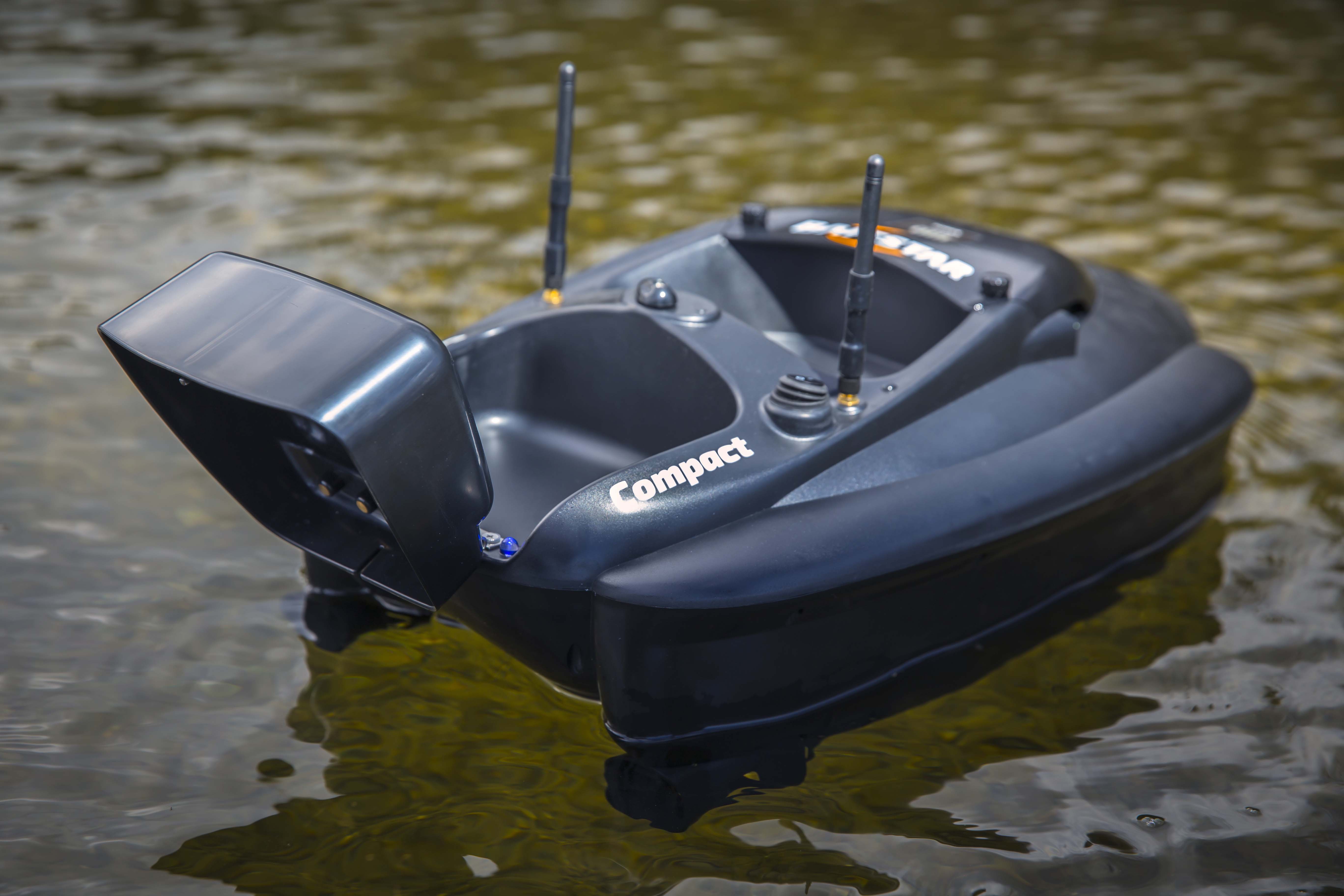 BaitStar Voerboot Compact Black + Sonartab Dieptemeter