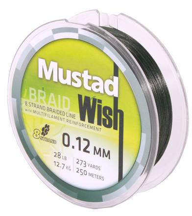 Mustad Wish Braid 8 Strand 250m Dark Green