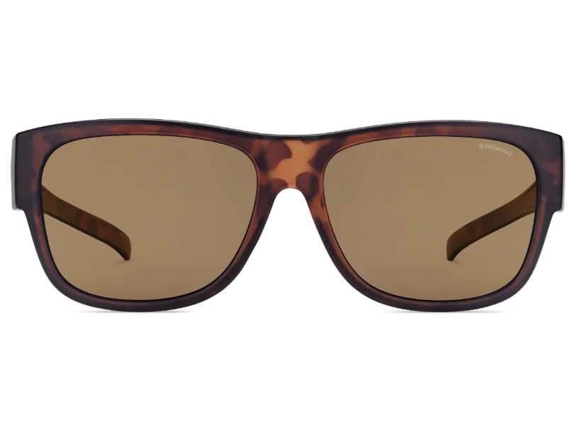 Polaroid PLD 9003/S Suncover Overzet Zonnebril - Havana frame / brown glasses