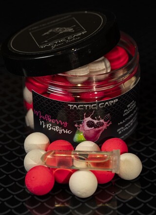 Tactic Carp Mulberry 'n Butric Pop Ups 15mm (Incl. Appetite Stimulator)