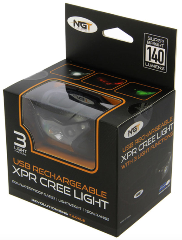 NGT XPR Cree USB-oplaadbare hoofdlamp