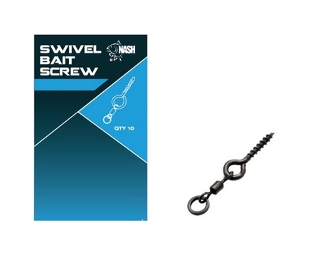 Nash Swivel Bait Screw 13mm (10 Stuks)