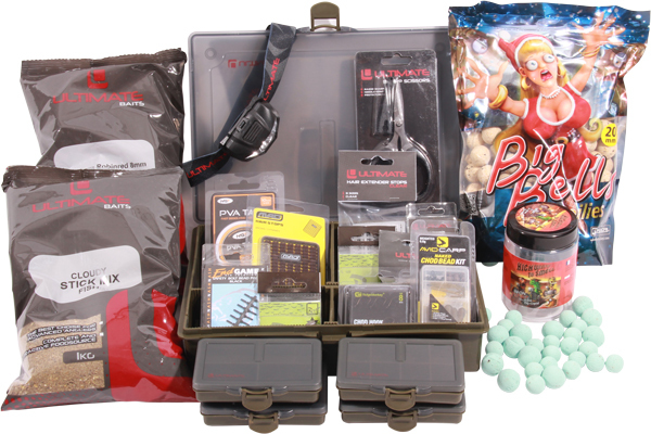 Carp Adventure Tacklebox, gevuld met end-tackle van bekende A-merken!