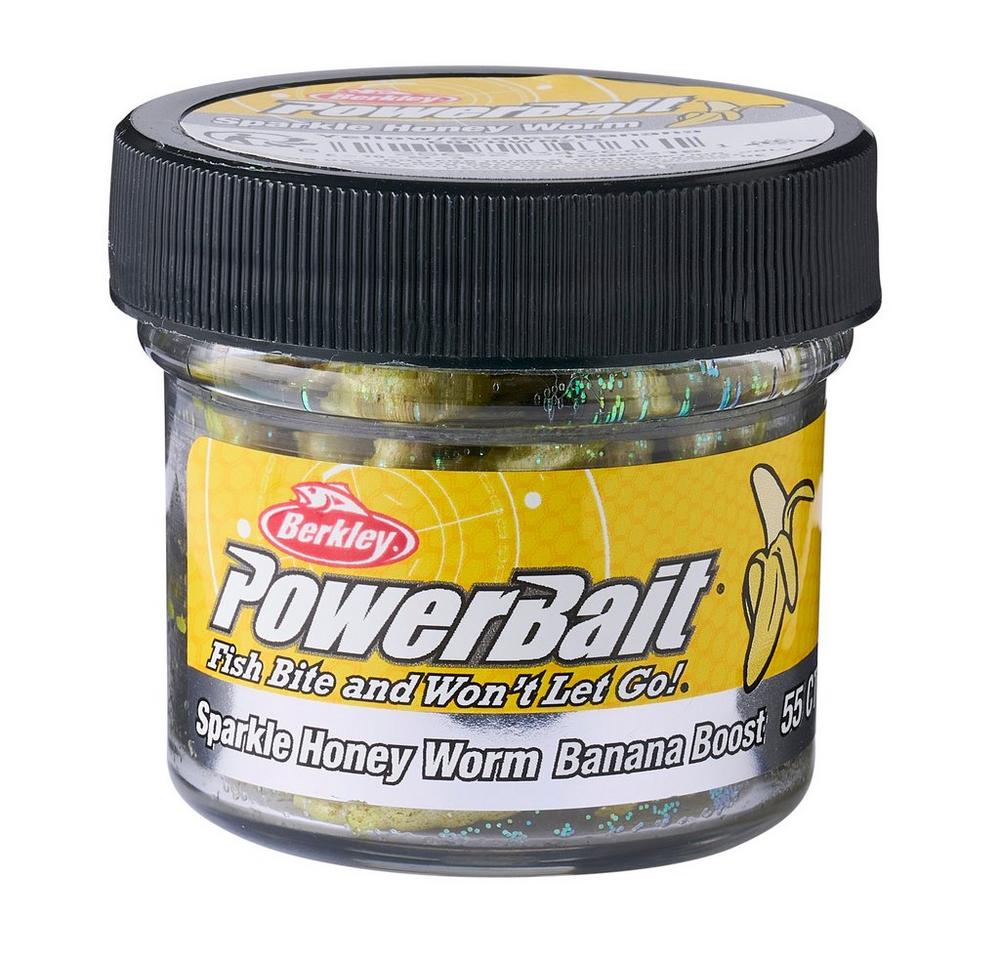 Berkley Powerbait Power Scales Honey Worm Forel Kunstaas 2.5cm (55 Stuks) - Yellow/Scales