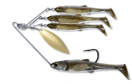 Livetarget Lures Minnow Spinnerbait Dark Amber/Gold 4/0 (11g)