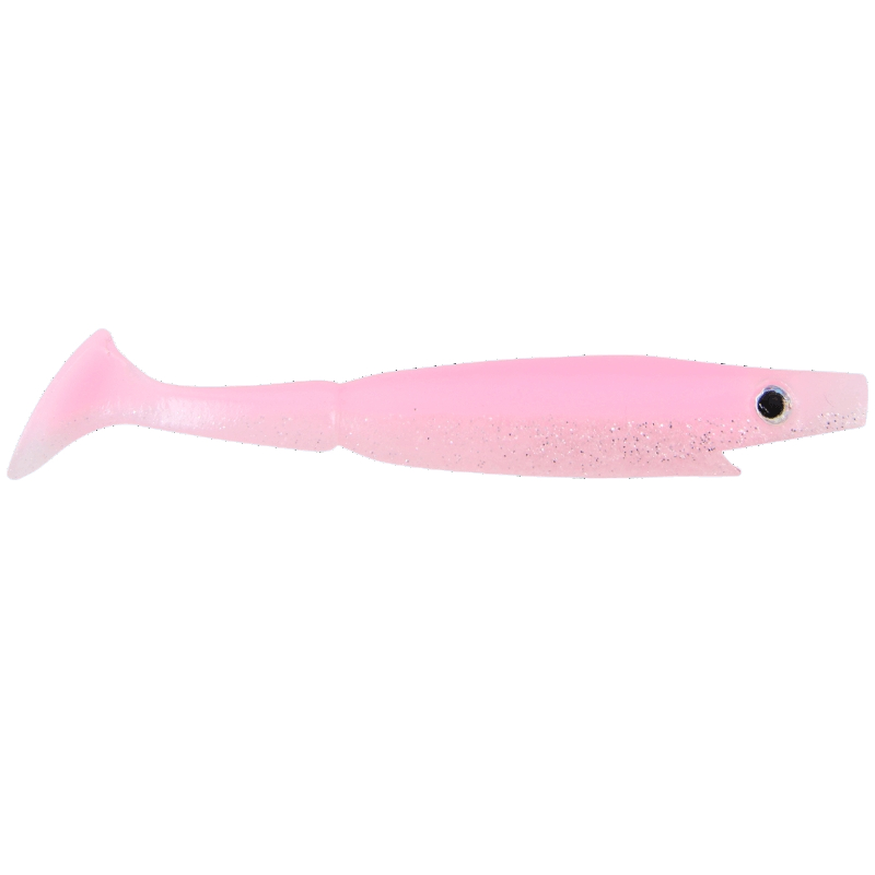 Strike Pro Piglet Shad 10cm 7g (6 stuks) - Bubblegum Shiner