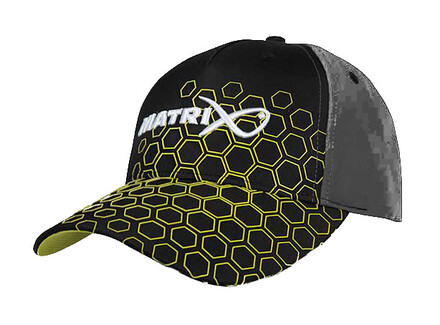 Matrix Hex Print Baseball Cap Black Vispet