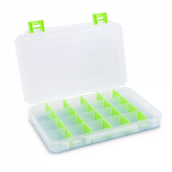 Lure Lock Box Clear/Green Tacklebox - Large