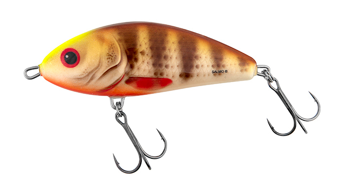 Salmo Fatso Floating Jerkbait 10cm (48g) - Spotted Brown Perch
