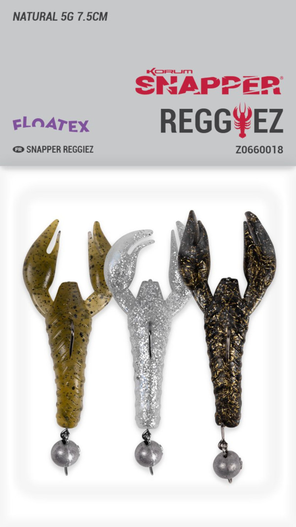 Korum Snapper Floatex Reggiez Set 7,5cm 5gr, 3 stuks! - Natural