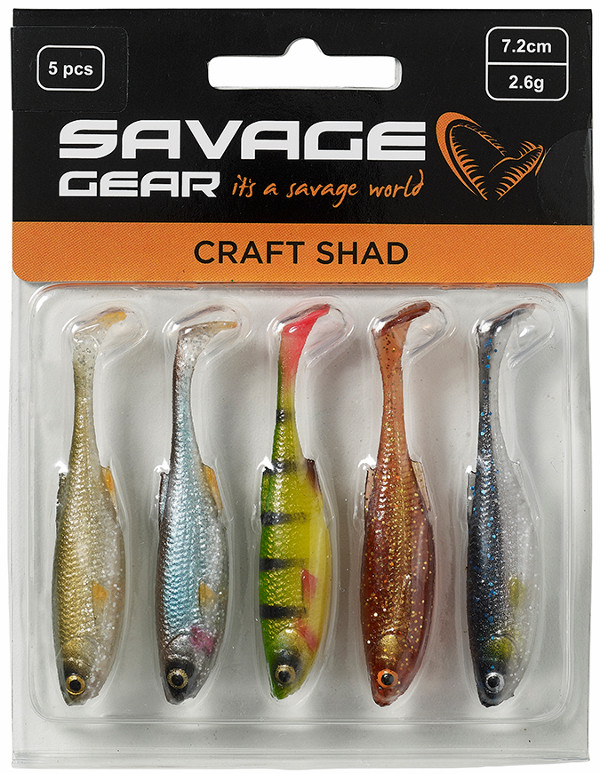 Savage Gear Craft Shad Mix, 5 stuks! - Clear Water