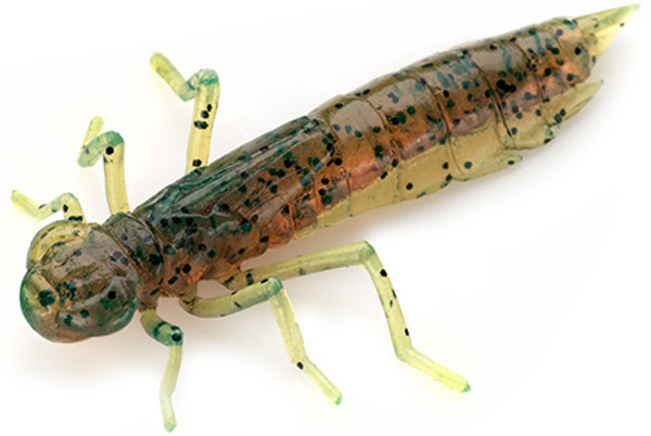 Fishup Dragonfly 3cm, 10 stuks! - Motor Oil Pepper