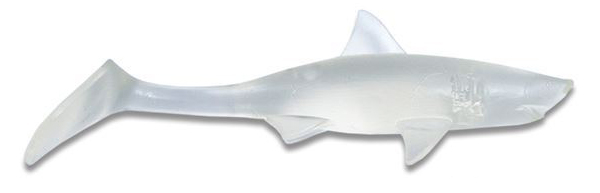 Shark Shad Lures Baby Shark 10cm, 8 stuks! - Crystal Clear