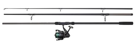 DAM Full Tech Carp Karperhengel 12ft 3lb (3-Delig) + 6000FD Karpermolen Combo