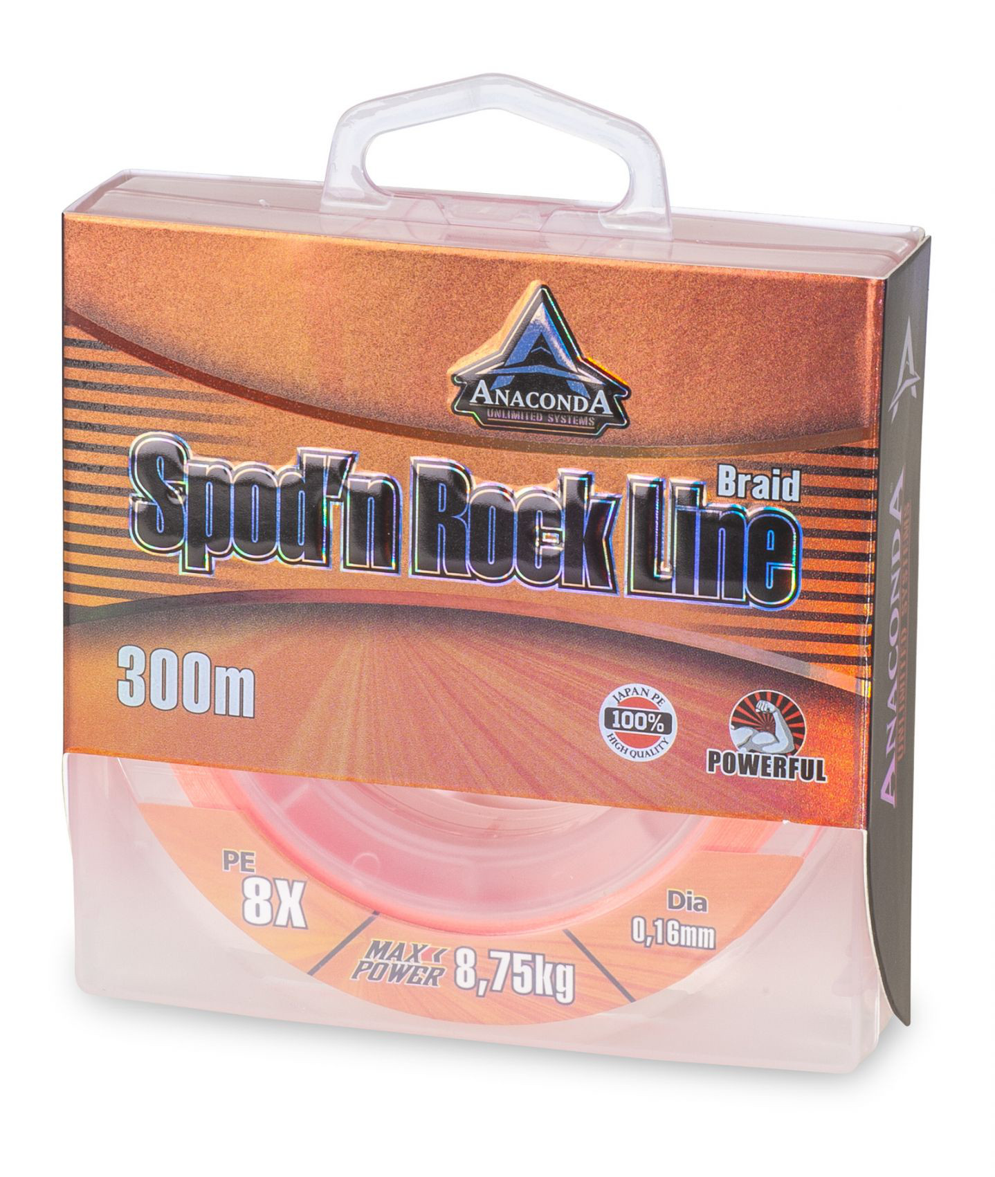 Anaconda Spod'N Rock Oranje Gevlochten Lijn 0.23mm (300m)