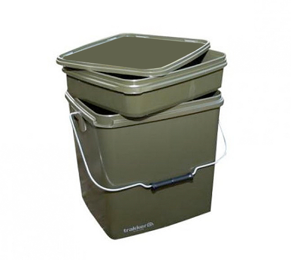 Trakker Olive Square Container 13L met Tray