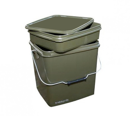 Trakker Olive Square Container 13L met Tray