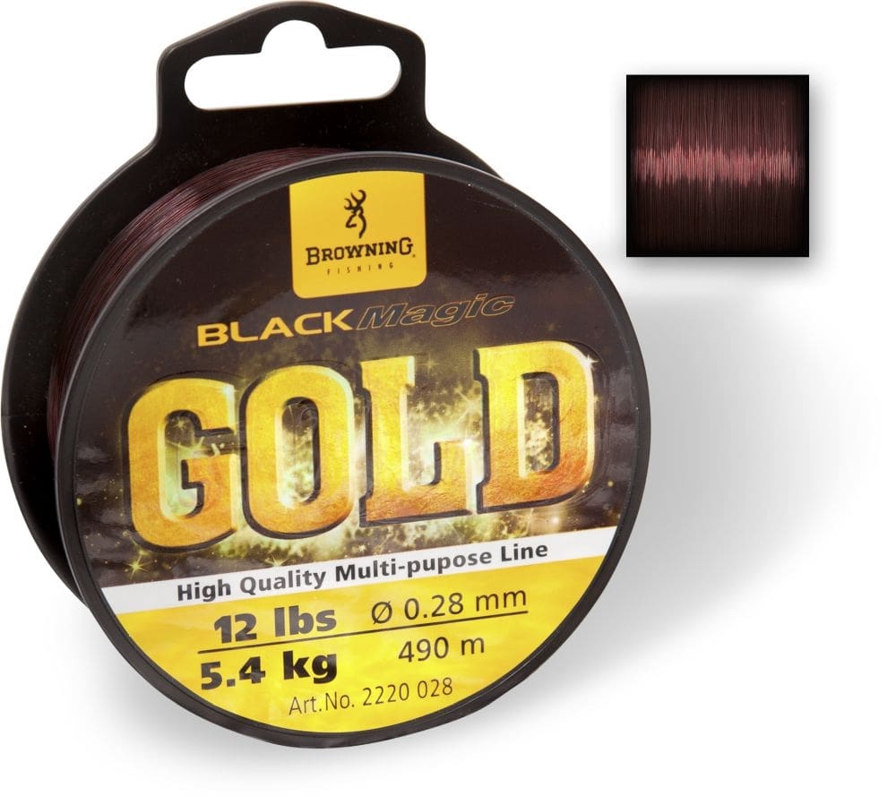 Browning Black Magic Gold Mono Dark Brown Nylon Bulkspoel