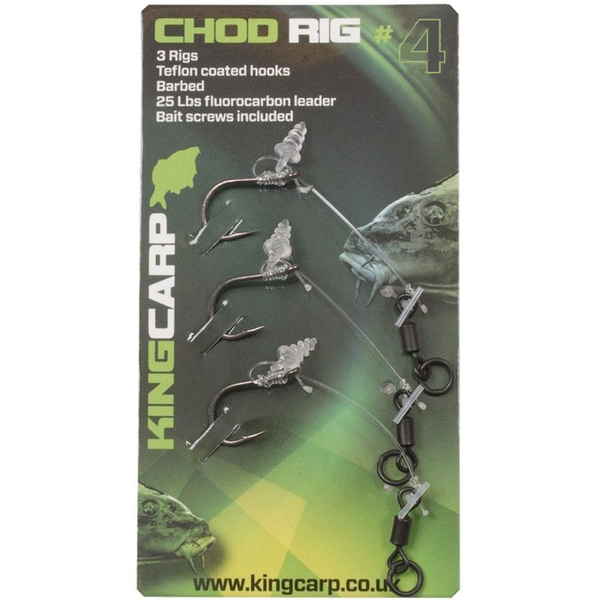 Fladen Chod Rig incl Bait Screw, 3pcs - Size 4