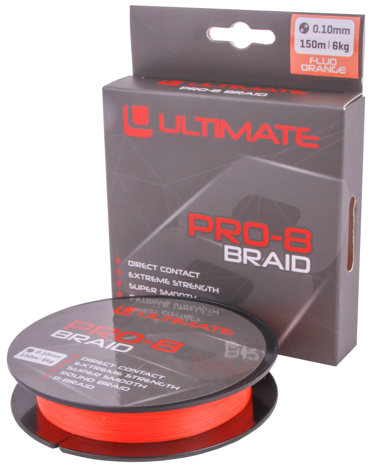 Ultimate Pro-8 Braid 0.10mm 6kg 150m Fluo Orange